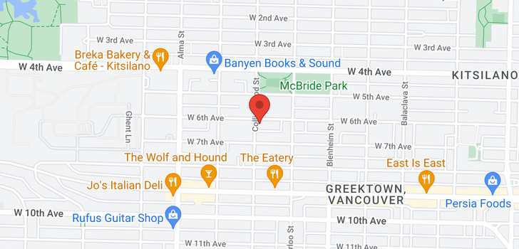 map of 3484- 3492 W 6TH AVENUE